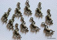 Thumbnail for 10 x Zinc Alloy Bronze Tone Monkey Charms Pendants 21x9x3mm