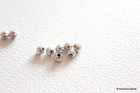 Thumbnail for 100 x Metal Silver Tone Watermelon Spacers Beads 4mm