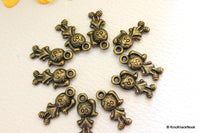 Thumbnail for 10 x Bronze Tone Girl Charms Pendants 8mm x 16mm