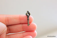 Thumbnail for 5 x Zinc Alloy Bronze Tone Key Charm Pendants 22mm x 8mm