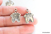 Thumbnail for Silver baby boy baby clothes charms x 6