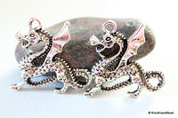 Thumbnail for 1 x Dragon Silver Tone Pendant