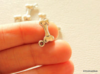 Thumbnail for Bone Silver Tone Charms x 7