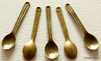 Thumbnail for 3 x Huge Bronze Tone Cutlery Charms Spoon, Knife and Fork