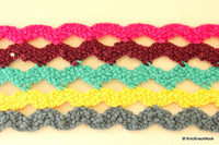 Thumbnail for Wholesale Braided Rainbow Wave Trim, Scallop Trims 4cm Wide, Decorative Trim
