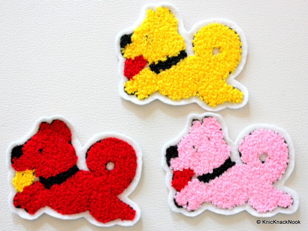 1 x Red Dog Applique Patch