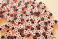Thumbnail for Pink Ladybug Wood Beads x 10