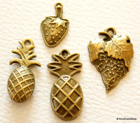 Thumbnail for 4 x Fruit Collection Bronze Charms