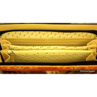 Thumbnail for Orange Clutch, Faux Leather Purse,Traditional Indian Woman Digital Print