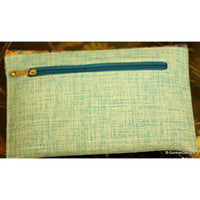 Thumbnail for Blue Jute Clutch Purse With Multicoloured Sequin Flowers