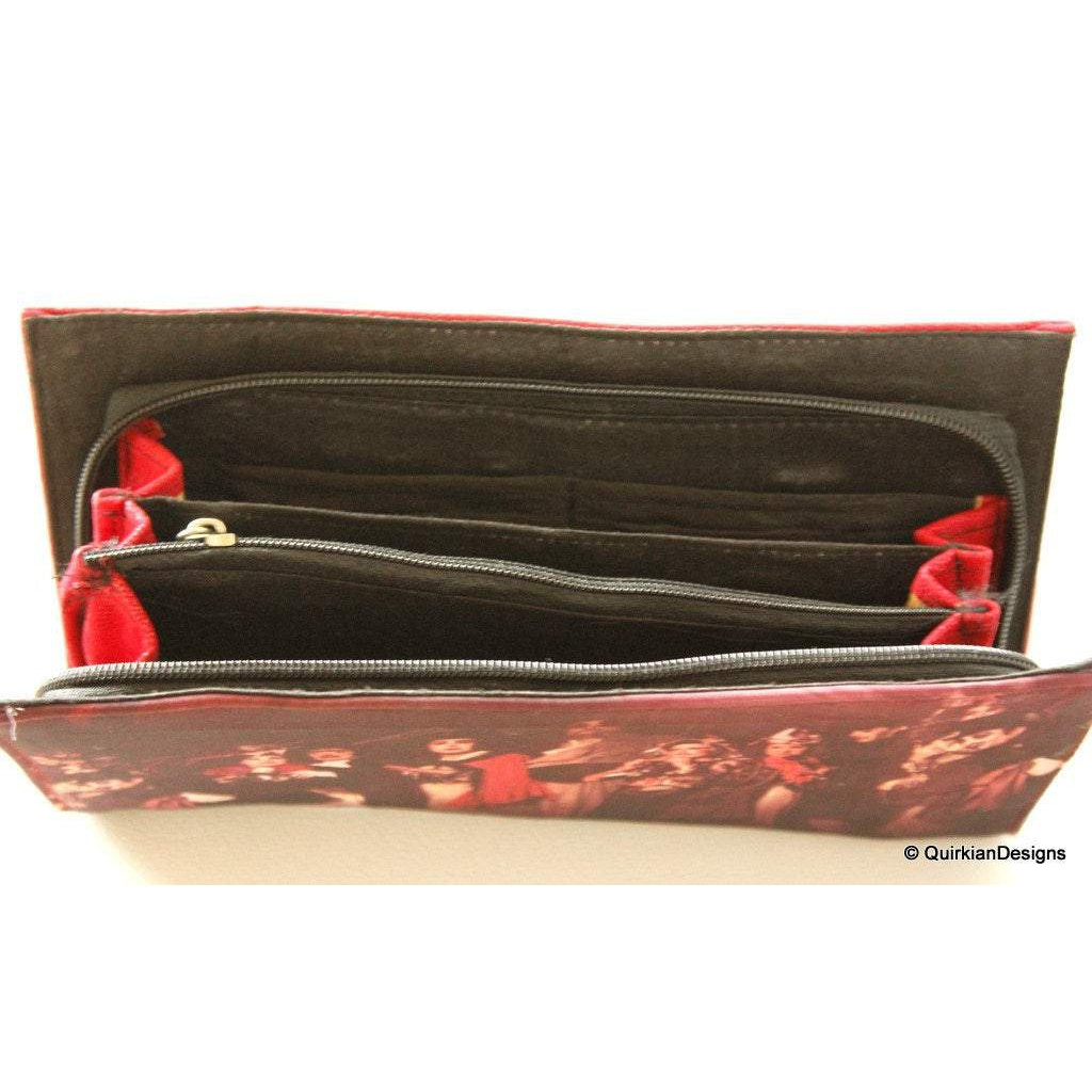Maroon Clutch Purse Wedding Purse, Digital Print