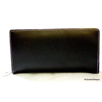Thumbnail for Orange Clutch, Faux Leather Purse,Traditional Indian Woman Digital Print