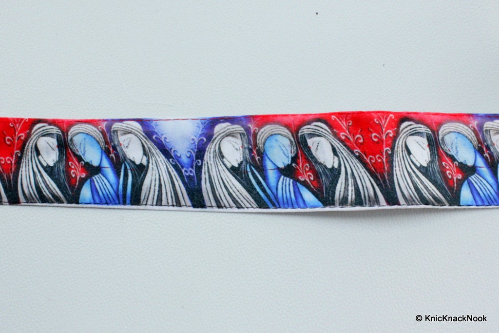 Modern Art, Women Image, Digital Print Trim