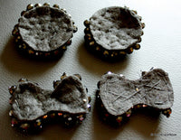 Thumbnail for Black Round Shaped Applique, Black Rondelle Beads Applique, Rhinestone Applique - 030315A213
