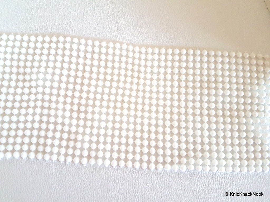 White FlatBack Pearl Lattice Trim, Bridal Trim, Wedding Trim For Bridal