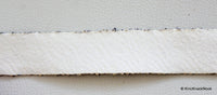 Thumbnail for Gold Trim With Black Embroidery, Embroidered Fabric Lace Trim, Approx. 22mm Wide