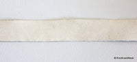 Thumbnail for White, Black And Silver Shimmer Lace Trim, Animal Print Trim