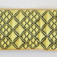Thumbnail for Yellow And Black Embroidered Trim, Approx. 45mm Wide