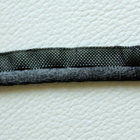 Thumbnail for Black Lace Trim With Shining Black Piping, Approx. 11 mm wide
