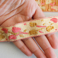 Thumbnail for Wholesale Trim, Beige, Brown And Pink Embroidery Lace Trim