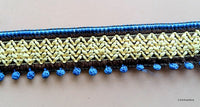 Thumbnail for Beige And Black Embroidery One Yard Lace Trim 22mm Wide