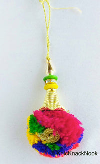 Thumbnail for Multicoloured Pom-Pom Tassel Latkan