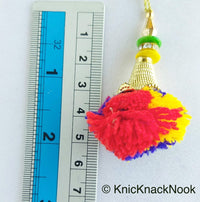 Thumbnail for Multicoloured Pom-Pom Tassel Latkan