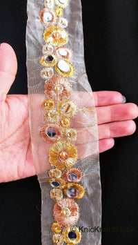 Thumbnail for Gold Sheer Tissue Fabric Trim