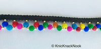 Thumbnail for Multicoloured Velvet Beads With Black Cotton Trim