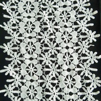 Thumbnail for Large Trim, Off White Flower Embroidery Floral Lace Trim, Dyeable Trim