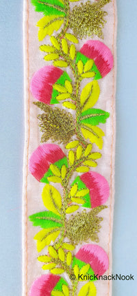 Thumbnail for Light Pink Art Silk Fabric Trim