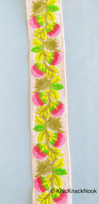 Thumbnail for Light Pink Art Silk Fabric Trim