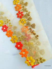 Thumbnail for Gold Sheer Tissue Fabric Trim