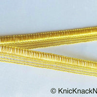 Thumbnail for Antique Gold / Light Gold / Silver Lace Trim With Glitter Piping, Fringe Trim, Approx. 10 mm wide - 210119L83/84/85
