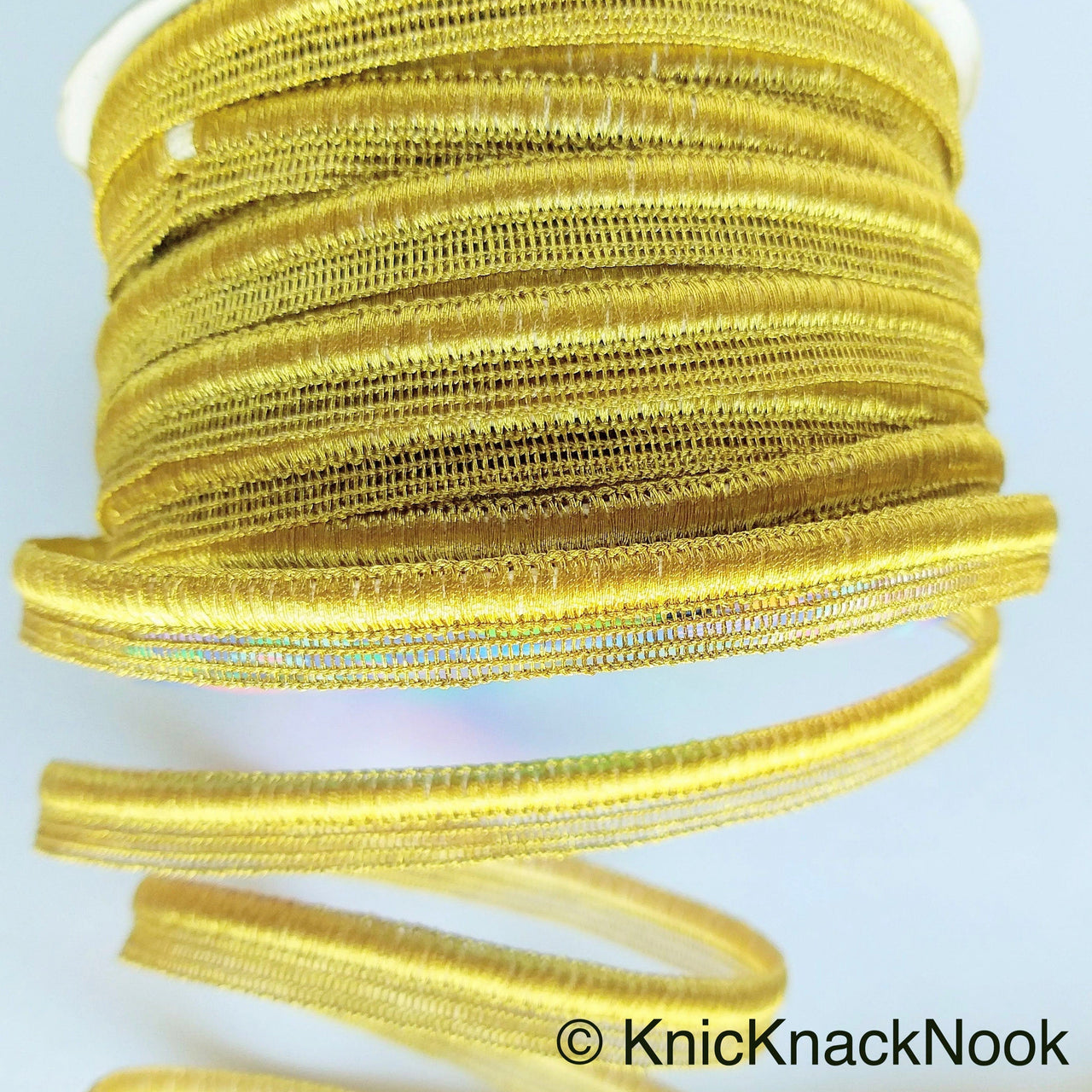Antique Gold / Light Gold / Silver Lace Trim With Glitter Piping, Fringe Trim, Approx. 10 mm wide - 210119L83/84/85
