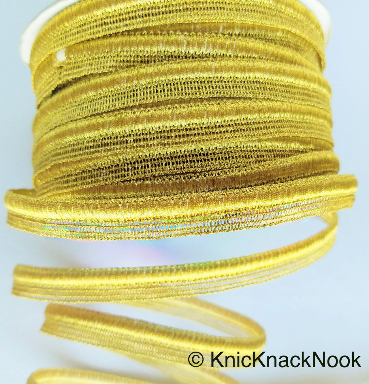 Antique Gold / Light Gold / Silver Lace Trim With Glitter Piping, Fringe Trim, Approx. 10 mm wide - 210119L83/84/85Trim