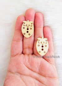Thumbnail for Wood Strawberry Buttons