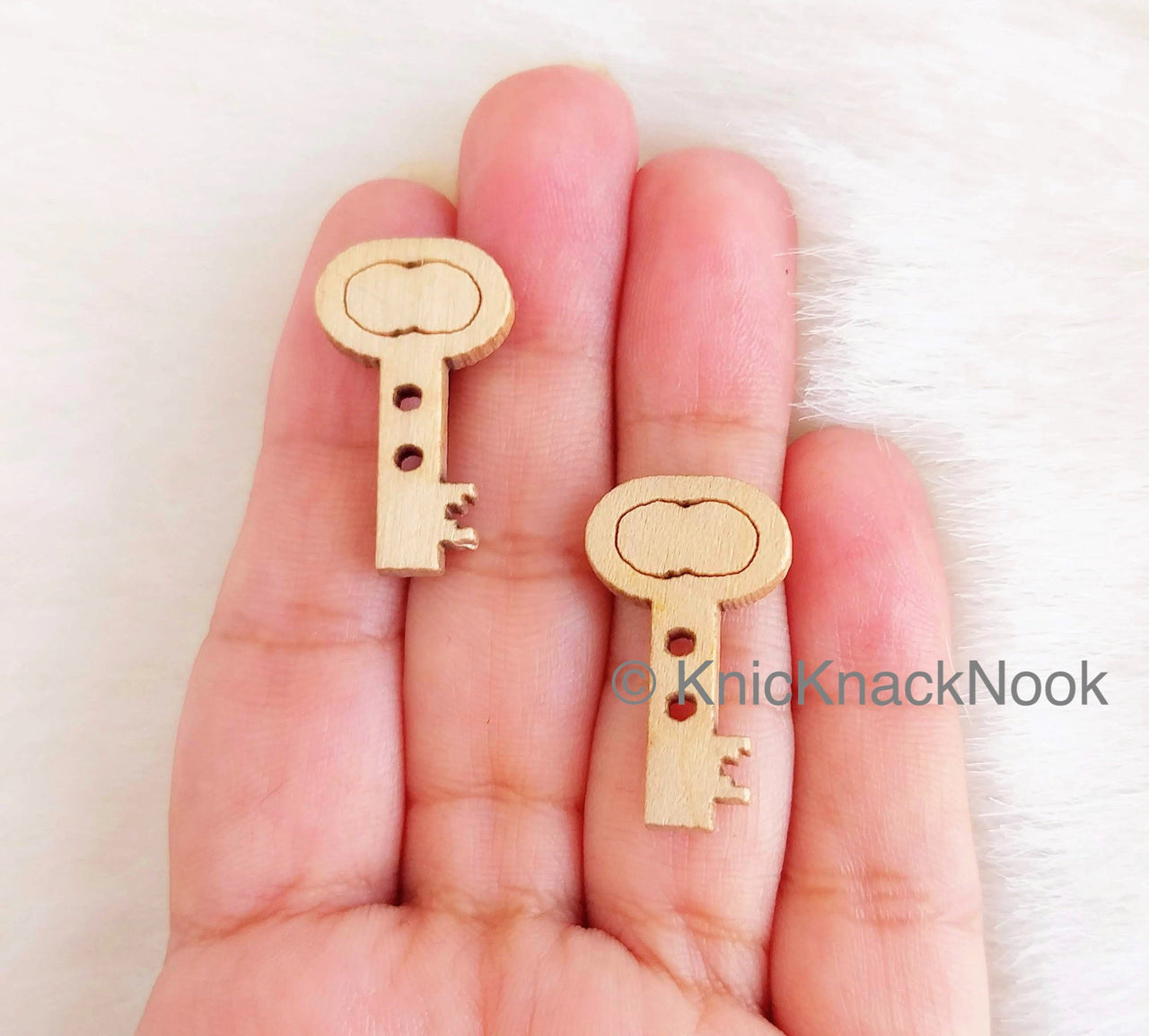 Wood Key Buttons