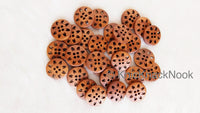 Thumbnail for Flower Filigree Brown Round Wood Buttons