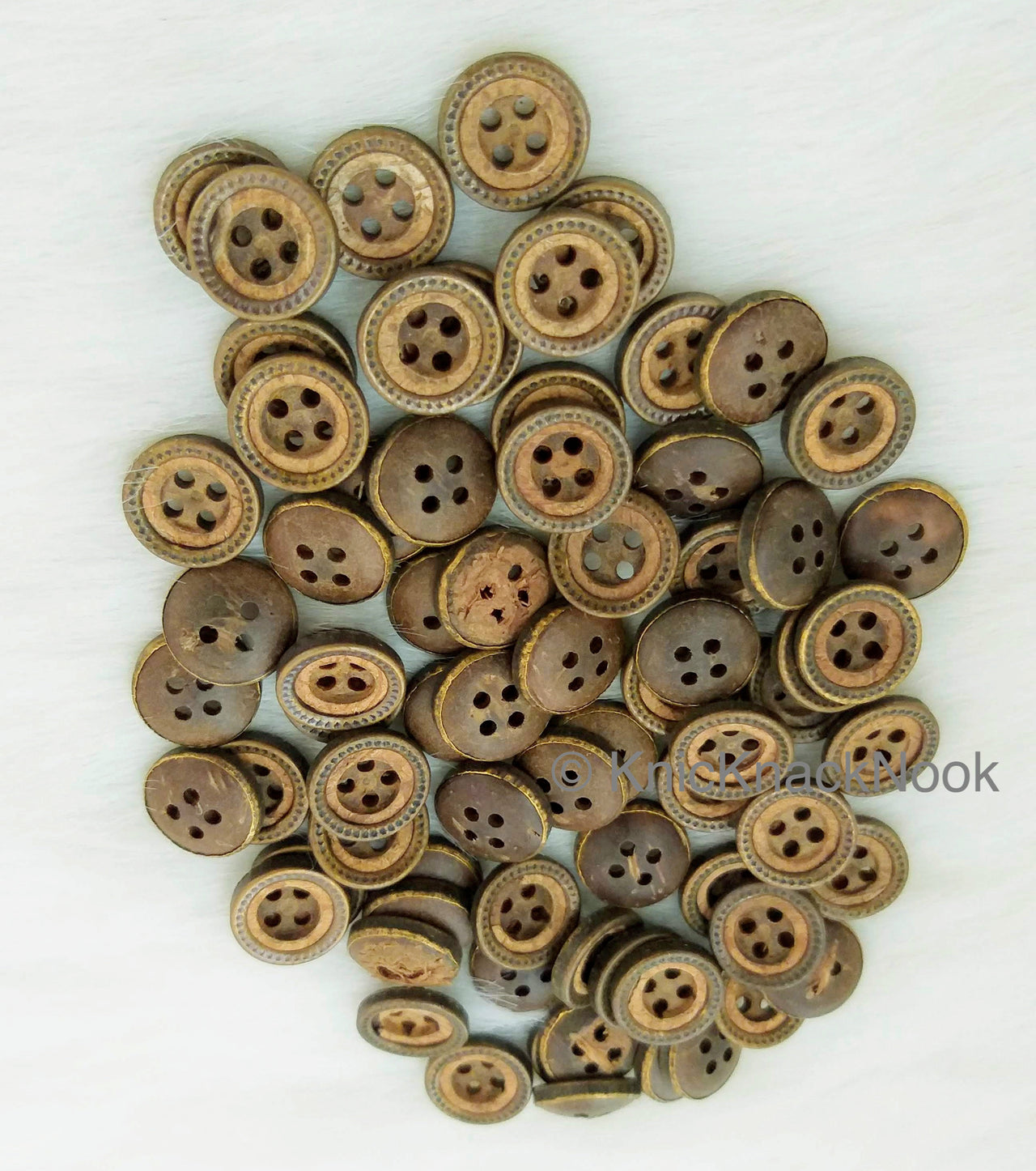 Brown Coconut Shell Buttons