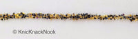 Thumbnail for Black And Gold / Antique Gold Bugle Beads Trim, Beaded Trim, Stretchy Trim, Approx. 5mm, Party EmbellishmentsTrim