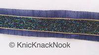 Thumbnail for Blue Art Silk Fabric Trim