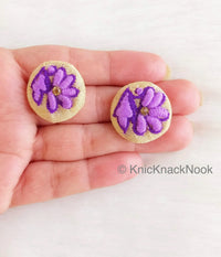 Thumbnail for Floral Embroidered Buttons