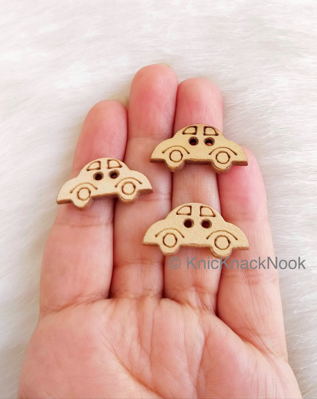 Wood Car Buttons