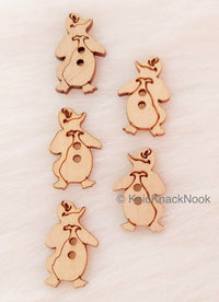 Thumbnail for Wood Penguin Buttons