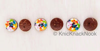 Thumbnail for Butterflies Print Multicoloured Round Wood Buttons