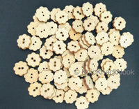 Thumbnail for Brown Flower Shaped Wood Buttons