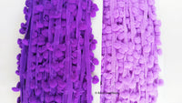 Thumbnail for Purple Pom Pom Fringe Trim, Pompom Trimming, Tassels