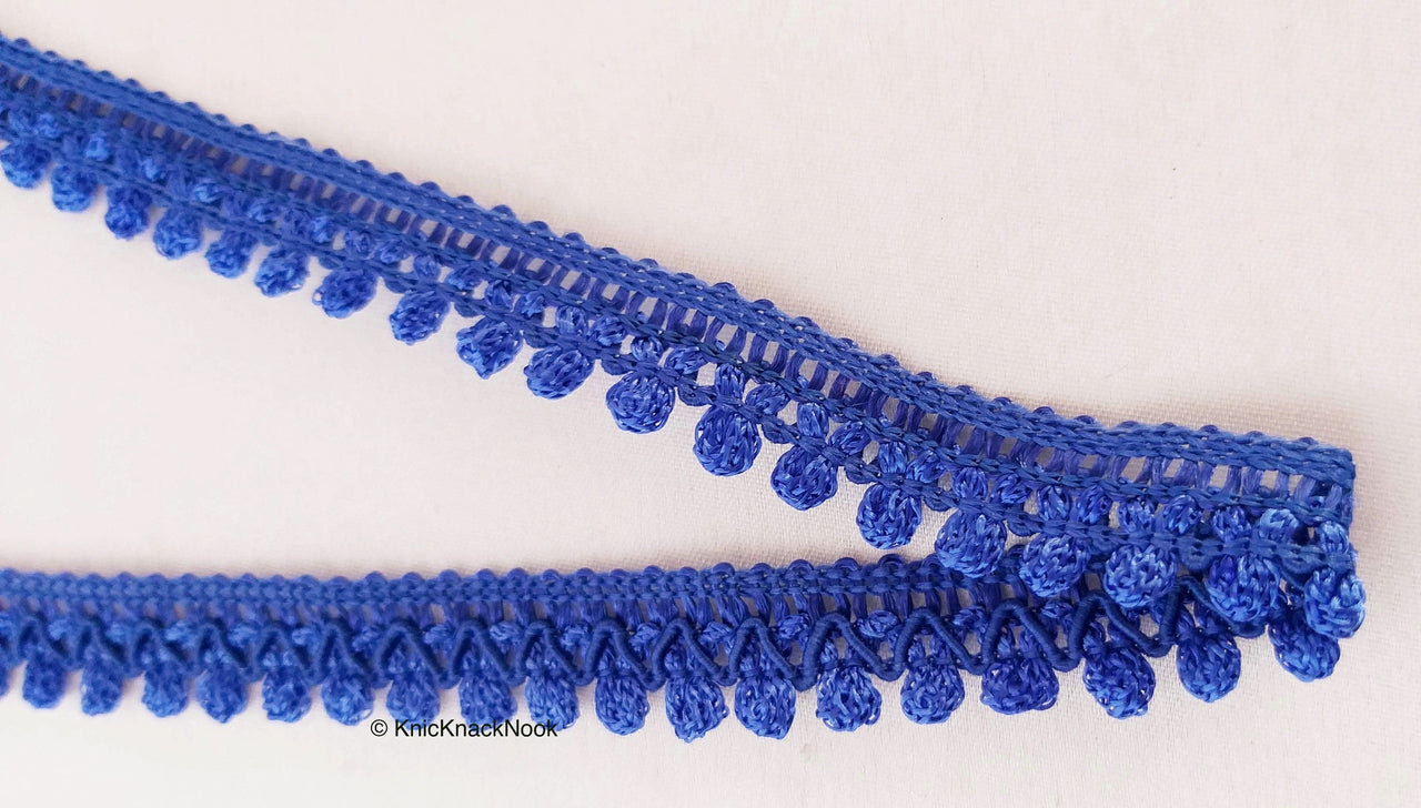 Royal Blue Thread Lace, Embroidery Lace Trims, Fringe Trim