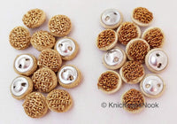 Thumbnail for Bronze / Gold Embroidered Buttons